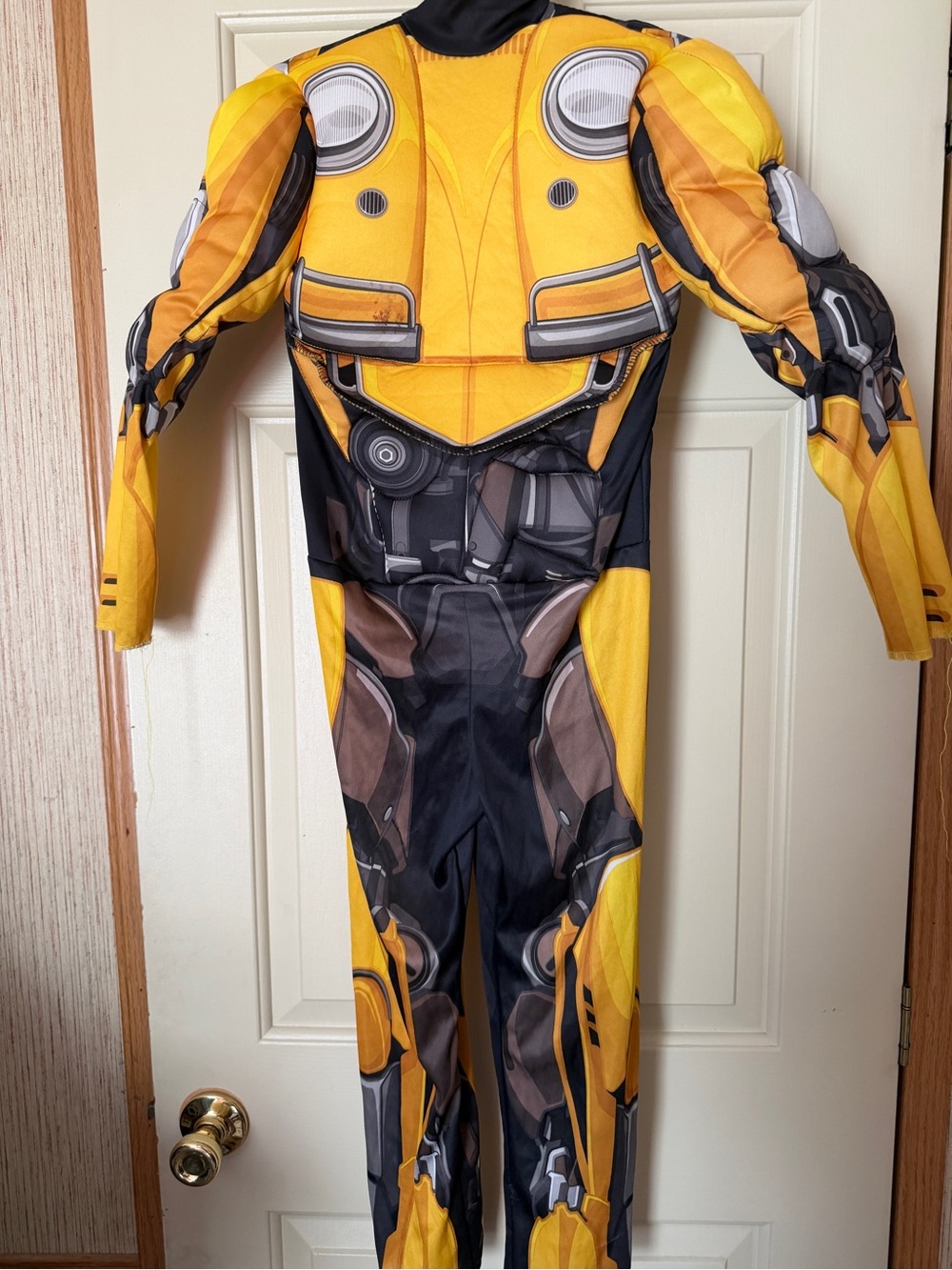 Transformers bumblebee Muscle Kids Superhero Costume